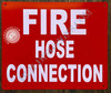 FIRE Hose Connection Sign