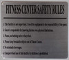 Fitness Center Safety Rules Sign