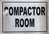 Sign Compactor Room