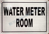 Sign Water Meter Room