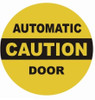 Caution Automatic Door Sticker Singange