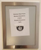 Elevator certificate frame