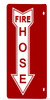 FIRE Hose Arrow Down Projection Sign-FIRE Hose Hallway Sign