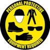 Sign Hpd CONTRUCTION SITE - Personal Protective Equipment Required Sticker