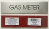 GAS METER SIGN - Delicato line