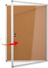 Signage Hpd  Cork Bulletin Board for Indoor Use with Locking Door