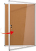 Signage Hpd Cork Bulletin Board for Indoor Use with Locking Door