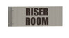 Riser Room SIGNAGE-Two-Sided/Double Sided Projecting, Corridor and Hallway SIGNAGE