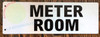 SIGN Meter Room-Two-Sided/Double Sided Projecting, Corridor and Hallway