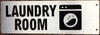 Laundry Room Sign-Two-Sided/Double Sided Projecting, Corridor and Hallway Sign