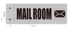 SIGNAGE Mail Room-Two-Sided/Double Sided Projecting, Corridor and Hallway