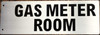 Gas Meter Room Sign -Two-Sided/Double Sided Projecting, Corridor and Hallway Sign