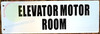Elevator Motor Room Sign-Two-Sided/Double Sided Projecting, Corridor and Hallway Sign