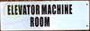 SIGNAGE Elevator Machine Room SIGNAGE-Two-Sided/Double Sided Projecting, Corridor and Hallway