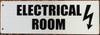 Electrical Room SIGNAGE-Two-Sided/Double Sided Projecting, Corridor and Hallway SIGNAGE