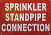 Sprinkler Standpipe Connection SIGNAGE