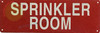 Sprinkler Room SIGNAGE