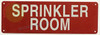 Sprinkler Room Sign