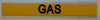 GAS SIGN (STICKER 1X8) YELLOW-(ref062020)