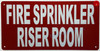 FIRE SPRINKLER RISER ROOM SIGN