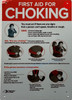 FIRST AID FOR CHOKING Signage- Resturant chocking Signage