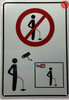No Person shall Urinate In Public - Area Under Video Surveillance Sign
