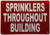 Sprinkler Throughout Building Sign