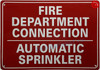FIRE DEPARTMENT CONNECTION AUTOMATIC SPRINKLER