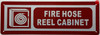 FIRE HOSE REEL CABINET SIGN, Fire Safety Sign