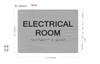 ELECTRICAL ROOM Dob Sign