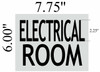 ELECTRICAL ROOM SIGN - BRUSHED ALUMINUM