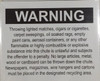 COMPACTOR ROOM SAFETY SIGN - CHUTE