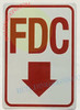 FDC Signage - FDC Arrow Down Signage