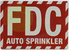 FDC AUTO Sprinkler Sign