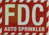 FDC AUTO Sprinkler Signage
