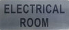 ELECTRICAL ROOM SIGN – BRUSHED ALUMINUM