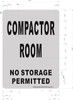 COMPACTOR ROOM SIGN