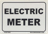 ELECTRIC METER SIGN - PURE WHITE