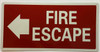 Fire Escape  LEFT ARROW