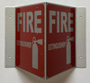 Corridor Fire extinguisher sign-Fire extinguisher Hallway sign -le couloir Line