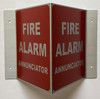 Corridor Fire alarm annunciator -Fire alarm annunciator Hallway  -le couloir Line