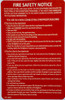 STICKER HPD NYC DOOR FIRE SAFETY NOTICE FIRE PROOF BUILDING/FDNY DOOR FIRE SAFETY NOTICE FIRE PROOF BUILDING Signage
