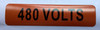 Signage  480 Volts Reflective Sticker -Safety Label Decal, 4x1 inch 10-Pack Vinyl for Electrical Pipe Markers