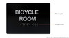 Electrical Room Sign Black