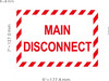 Sign  MAIN DISCONNECT Decal/STICKER