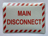 MAIN DISCONNECT Decal/STICKER Sign