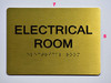 SIGNS ELECTRICAL ROOM SIGN (GOLD)