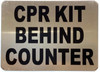 CPR KIT BEHIND COUNTER  - NYC resturant  Sign