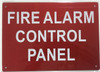 SIGNS FIRE ALARM CONTROL PANEL SIGN- REFLECTIVE