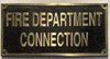 Cast Aluminum  - cast bronze color/cast brass color Sign